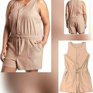 Athleta Farallon Romper Mocha Latte Size 1 XL